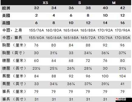 欧码的 XL 是亚洲码的 L 还是 XL 之详细对比解析与探讨